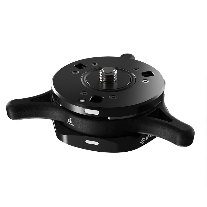 IFOOTAGE Quick Release Plate Seastar Q1S, Upgrade Camera Quick Connect Tripod Mount Compatible with Canon, Nikon, Sony DSLR Camcorder Video Photography, Ball Head,Tripod, Monopod, Slider etc - Image 1
